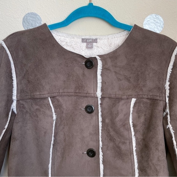 J. Jill Faux Shearling Jacket with Sherpa Lining - Picture 3 of 6